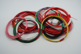 CLEARANCE BAG A - ASSORTED COLOURED WIRE & LENGTHS 24#, 22#, 20#, 18#, AND 16#