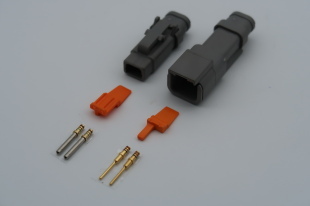 2 PIN DTM KIT WITH HEATSHRINK GLAND