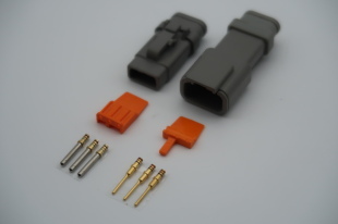 3 PIN DTM KIT WITH HEATSHRINK GLAND