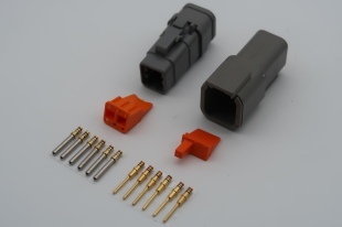 6 PIN DTM KIT WITH HEATSHRINK GLAND